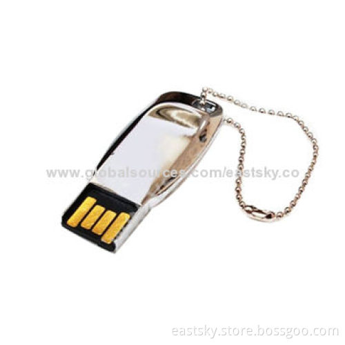 Mini USB flash drive, stainless steel, 64MB to 32GB memory capacity, USB2.0 interfaceNew